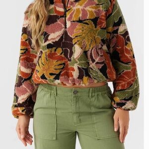 O'Neill Multicolor Floral Fleece Pullover